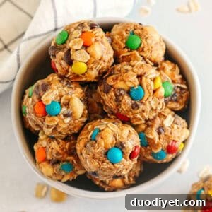 Peanut Butter Trail Mix Balls