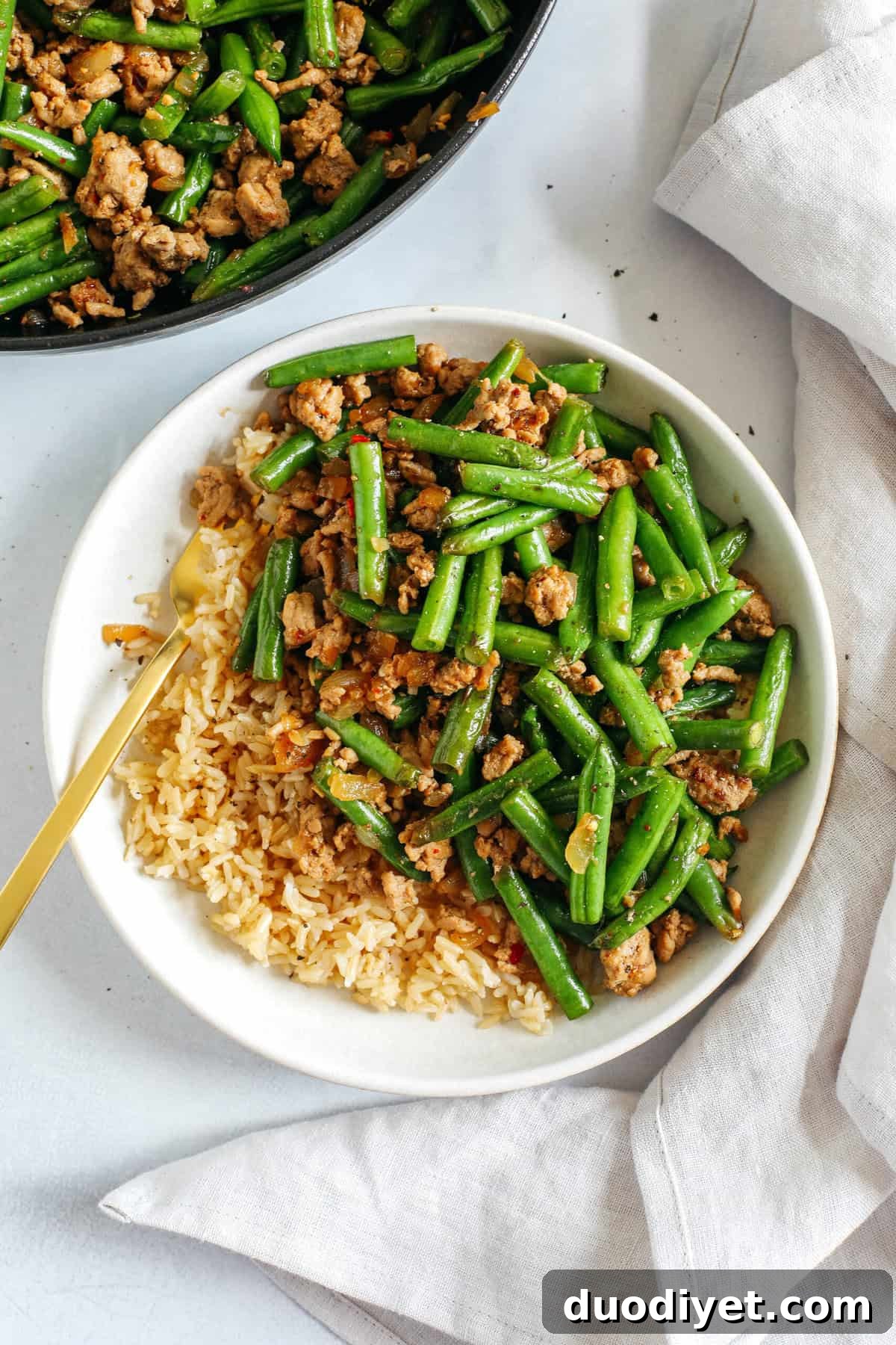Leftover Ground Turkey Stir Fry