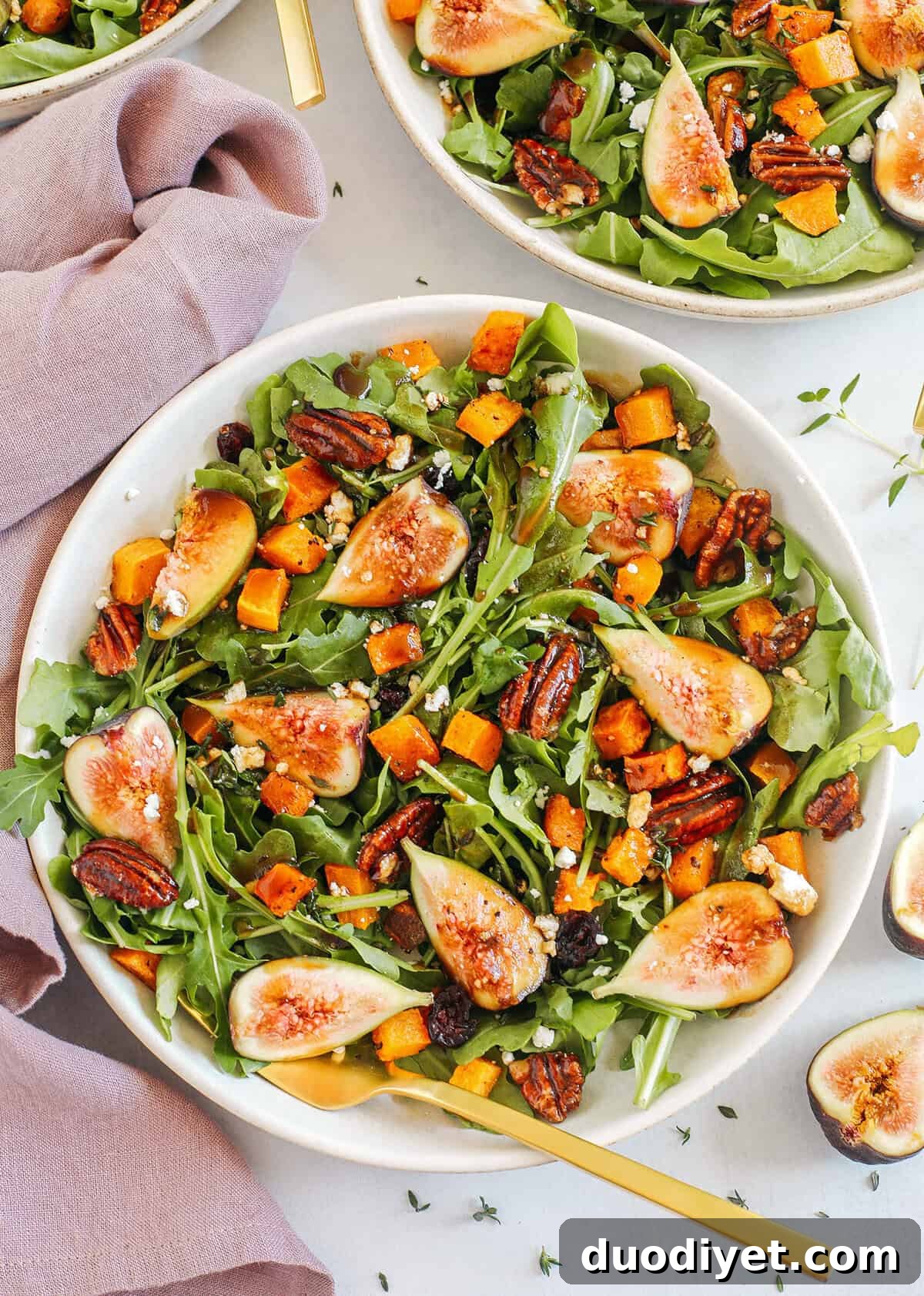 Roasted Butternut Squash and Fig Salad 2 Fig Salad with Roasted Butternut Squash