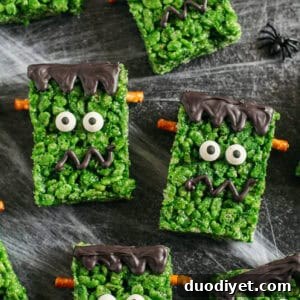 Small thumbnail of Frankenstein Rice Krispie Treats