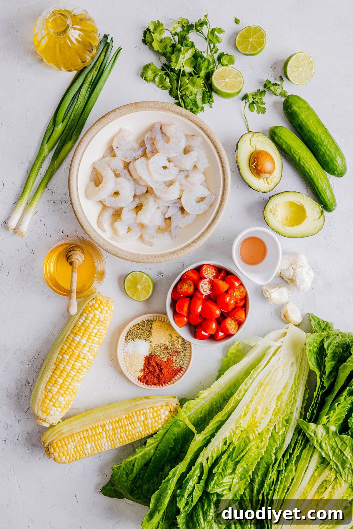 Blackened Shrimp and Grilled Corn Salad 3 This Blackened Shrimp and Corn Salad is the perfect summer salad that is flavorful, filling and easily comes together in under 30 minutes! The cilantro lime dressing ties it all together with a bright, zesty finish!