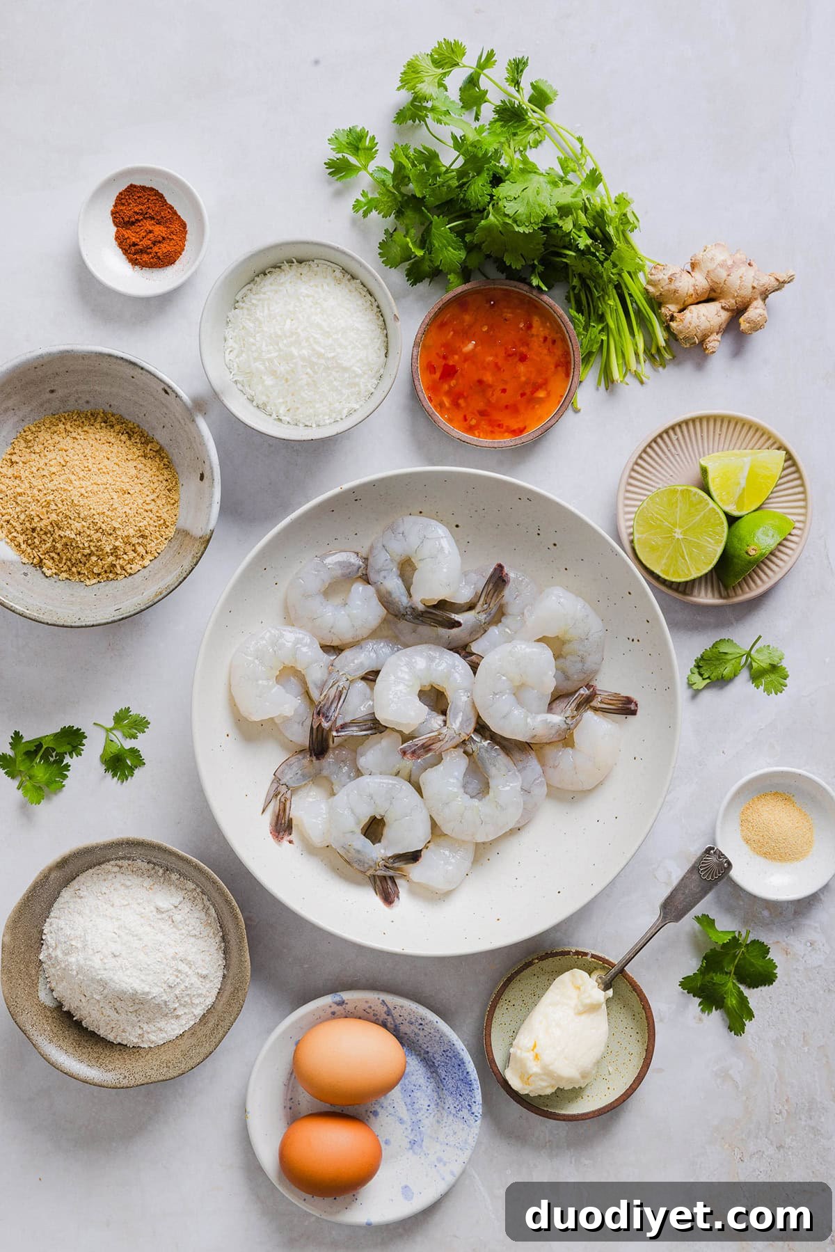 Air Fryer Coconut Shrimp Recipe: Crispy Golden Bites 3 Air Fryer Coconut Shrimp on a plate