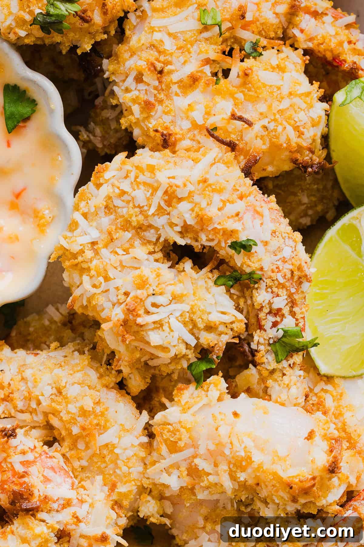 Air Fryer Coconut Shrimp Recipe: Crispy Golden Bites 8 Coconut shrimp served with lime