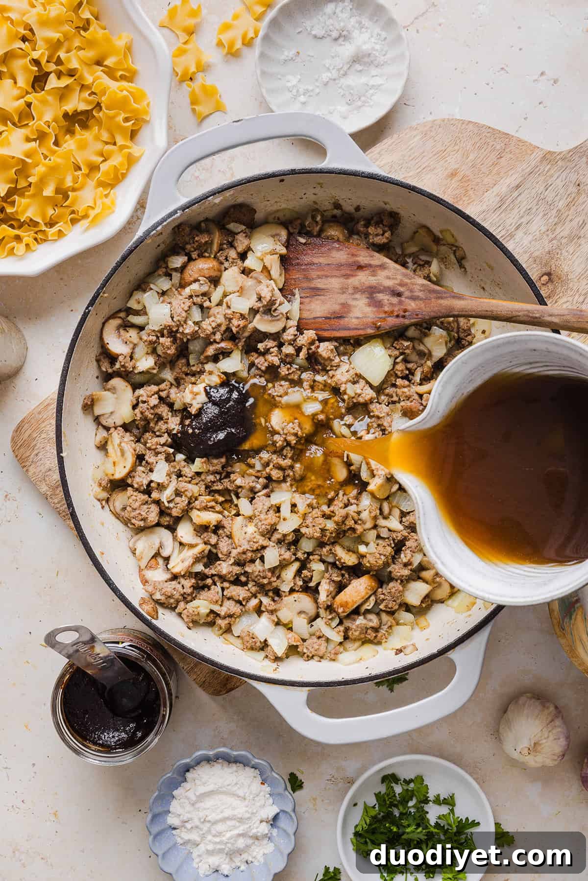 Stroganoff ingredients and preparation