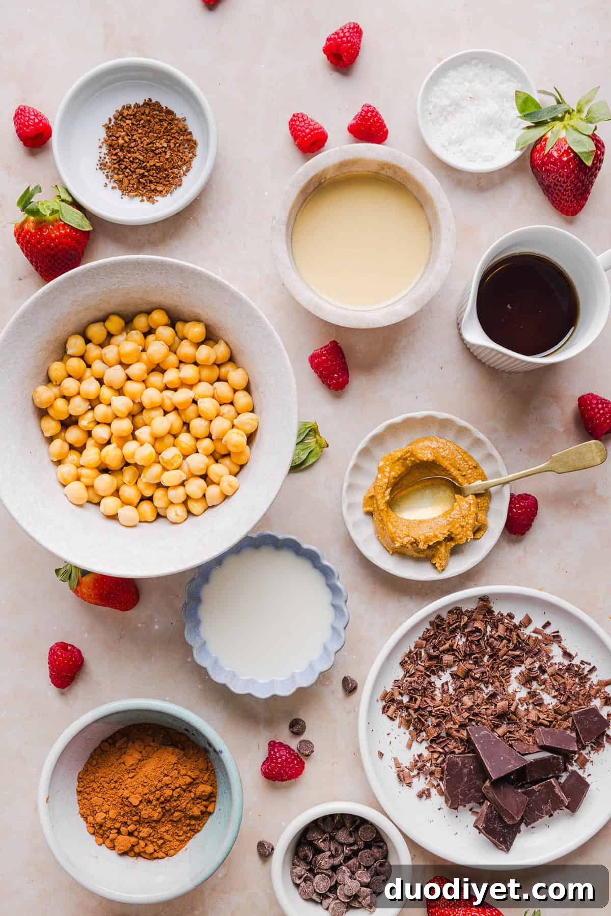 Chocolate Hummus Recipe: Creamy Cocoa Dessert Dip 3 This Healthy Chocolate Hummus is rich and indulgent to satisfy your sweet tooth, but made with wholesome ingredients that you can feel good about eating! Serve with your favorite fruit, pretzels or graham crackers for the perfect fun dessert or snack!