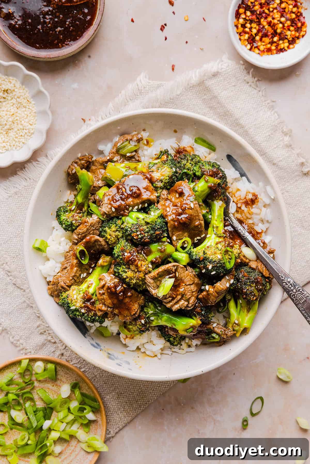 Quick Beef and Broccoli Stir-Fry with Garlic Soy Sauce 8 Final serving of Healthy Beef and Broccoli