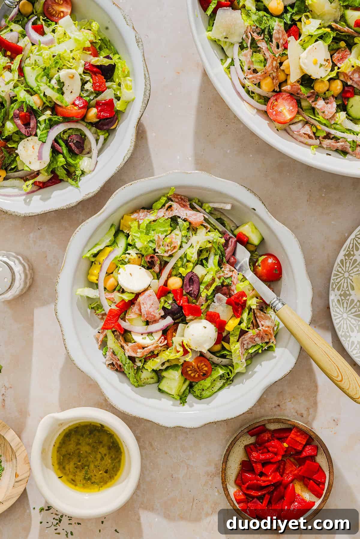 Classic Italian Chopped Salad with Zesty Vinaigrette 7 img 33059 7