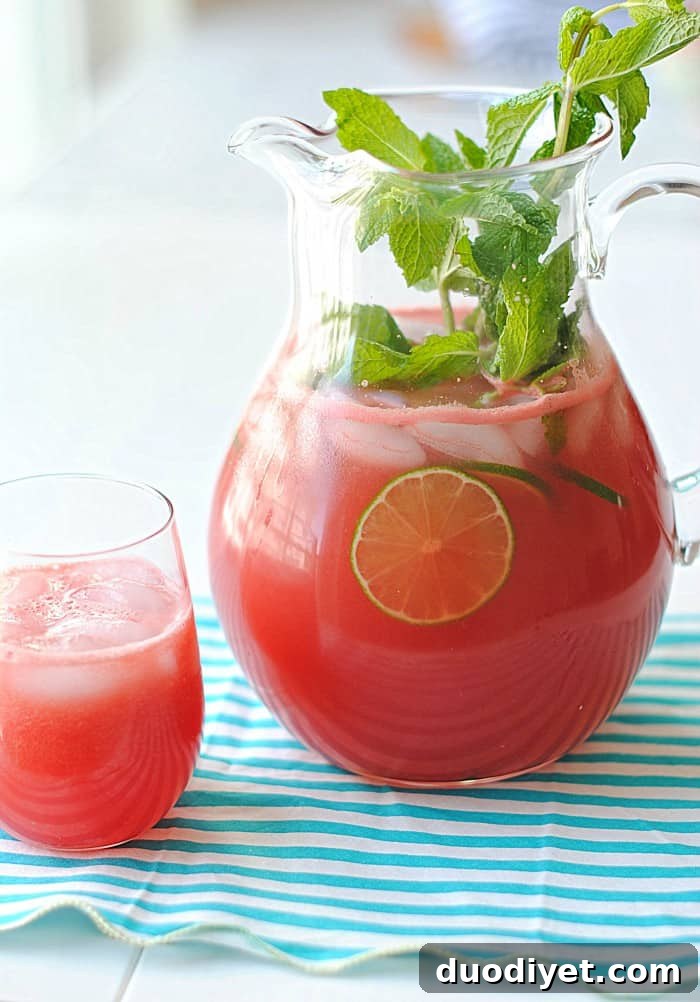 Watermelon Lime Mocktail