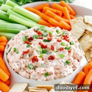 Sun Dried Tomato Dip in a bowl