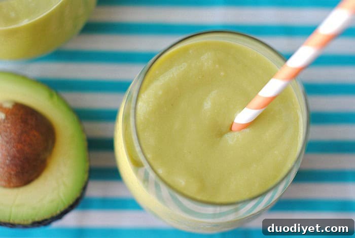 Smoothie in glass