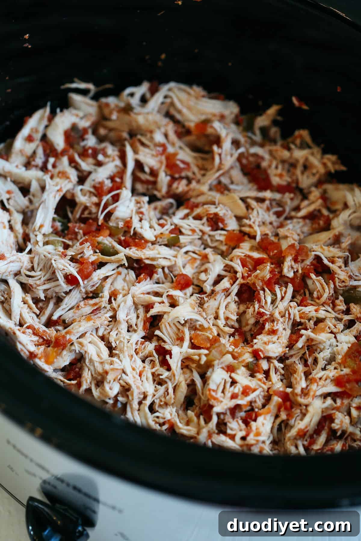 This recipe for Crock Pot Salsa Chicken is my favorite go-to healthy dinner that is quick, easy and only requires TWO ingredients!