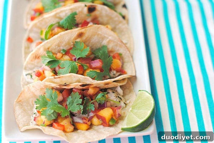 Tilapia Tacos with Mango Salsa | Eat Yourself Skinny