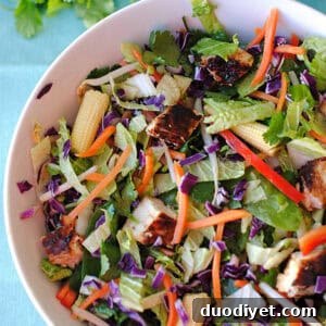 Crunchy Asian Chicken Salad with Ginger Sesame Dressing 4 img 6500 3