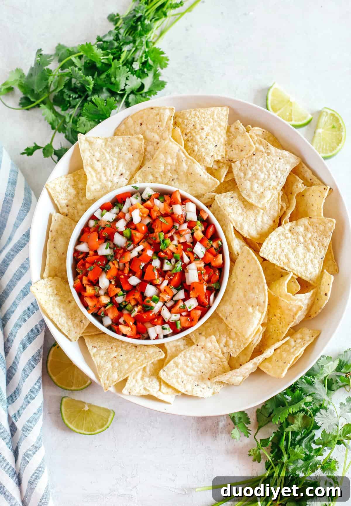 Bowl of Fresh Homemade Pico De Gallo
