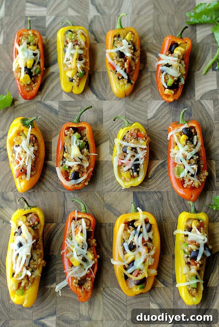 Quinoa Mini Stuffed Peppers