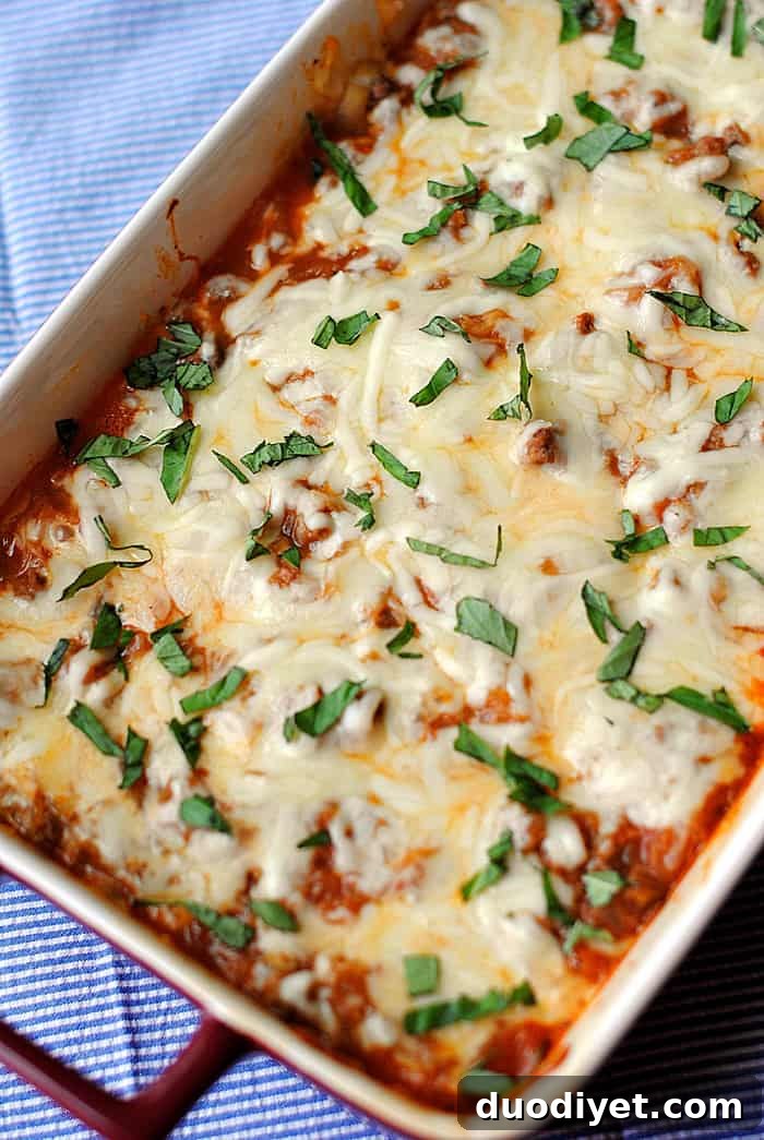 Baked Spaghetti Squash Casserole - our family's favorite! | Eat Yourself Skinny