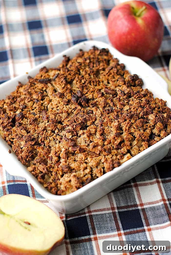 Apple Cider Oatmeal Crisp | Eat Yourself Skinny