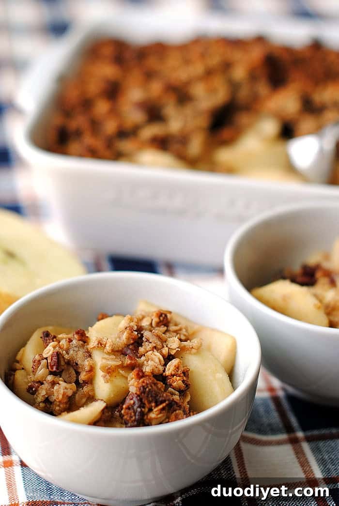 Apple Cider Oatmeal Crisp | Eat Yourself Skinny
