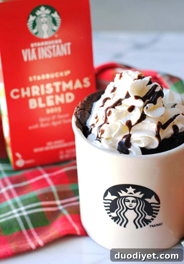 Eggnog Mocha Mug Cake