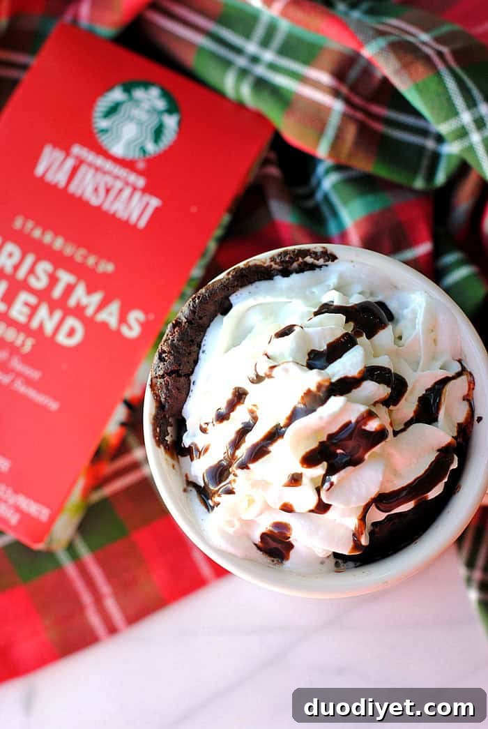 Eggnog Mocha Mug Cake: Single-Serve Microwave Recipe 3 Eggnog Mocha Mug Cake