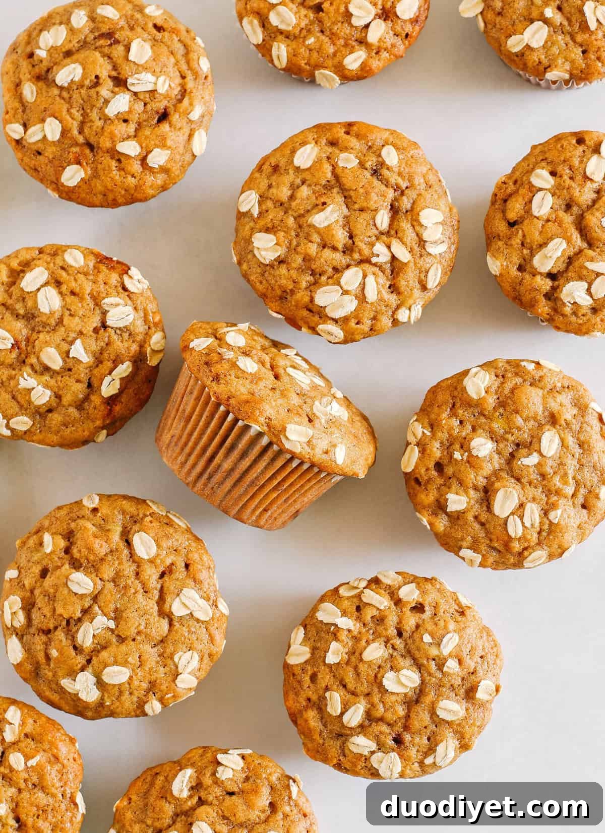 These Banana Breakfast Muffins are moist, fluffy, and made healthier with whole wheat flour, Greek yogurt, and zero butter or refined sugar. Loaded with delicious banana flavor and warm spices for the perfect morning muffin!