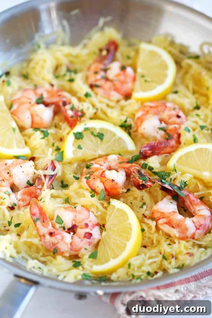 Lemon-Herb Shrimp with Spaghetti Squash 2 Lemon and Herb Spaghetti Squash with Roasted Shrimp