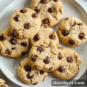 Recipe thumbnail: Healthy Chocolate Chip Cookies