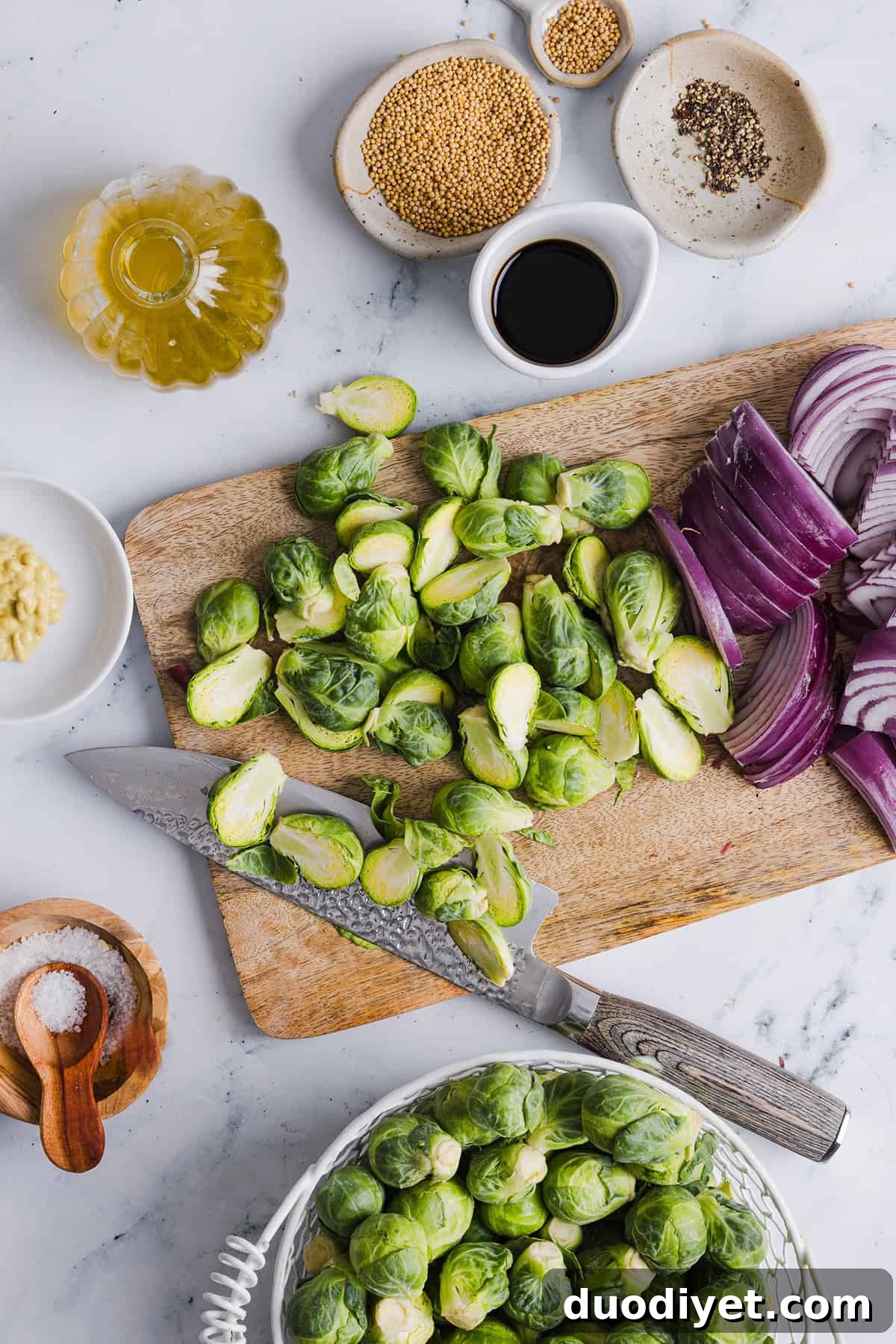 These Balsamic Roasted Brussels Sprouts make the perfect side dish that is so flavorful and easily made in under 30 minutes! The honey balsamic glaze is simply incredible!