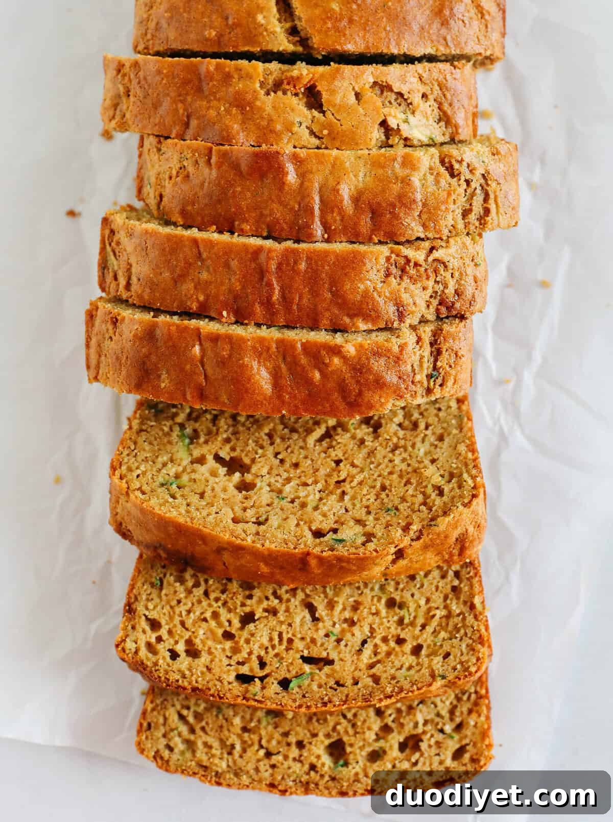 Moist Zucchini Bread Recipe (Low Sugar) 3 This Healthy Zucchini Bread is moist, fluffy, and made healthier with whole wheat flour, Greek yogurt, shredded zucchini and zero butter or refined sugar. Perfect for breakfast or an easy snack!