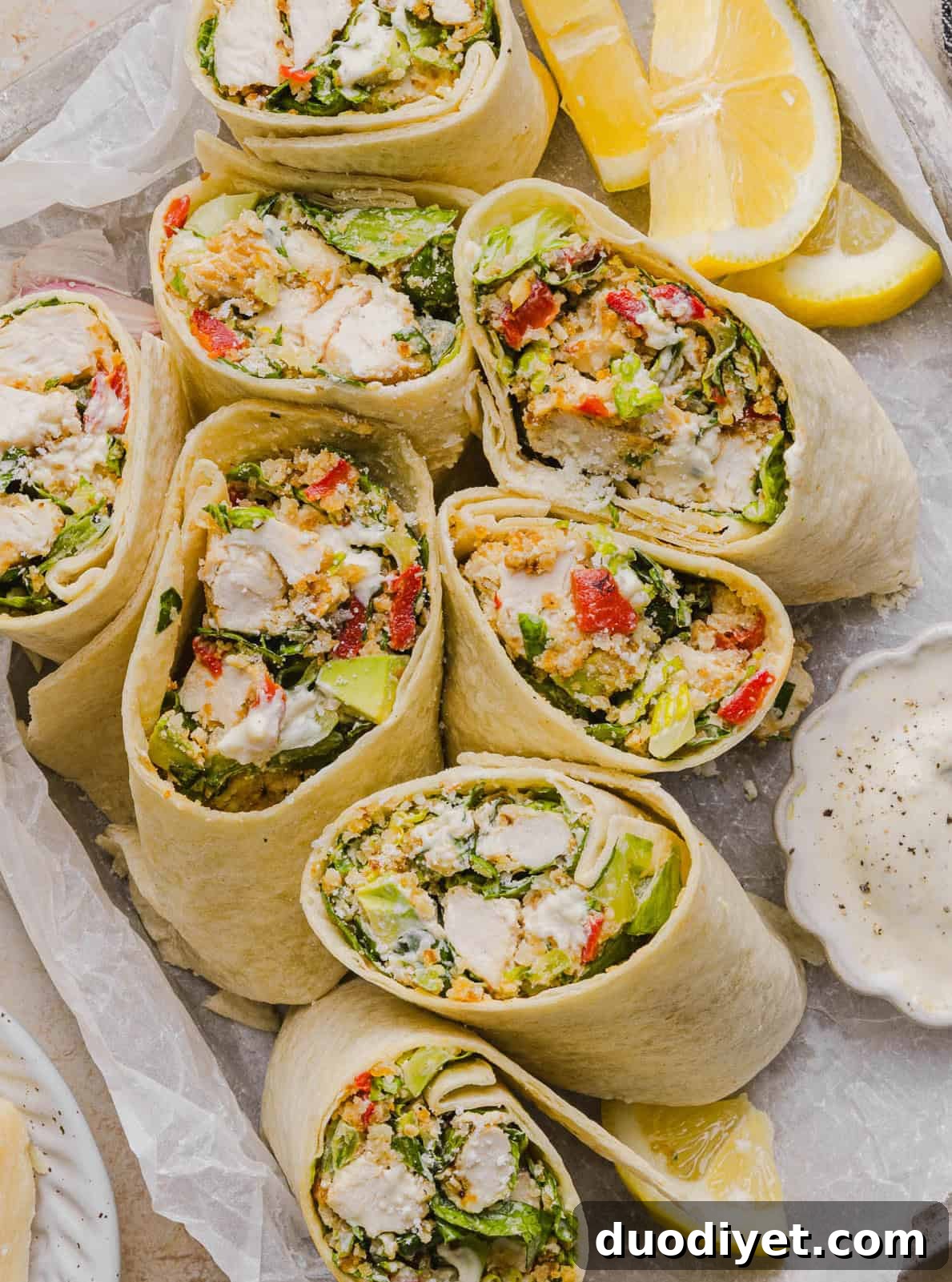 30 Back-to-School Lunch and Snack Recipes Kids Will Love 13 Chicken Caesar Wraps