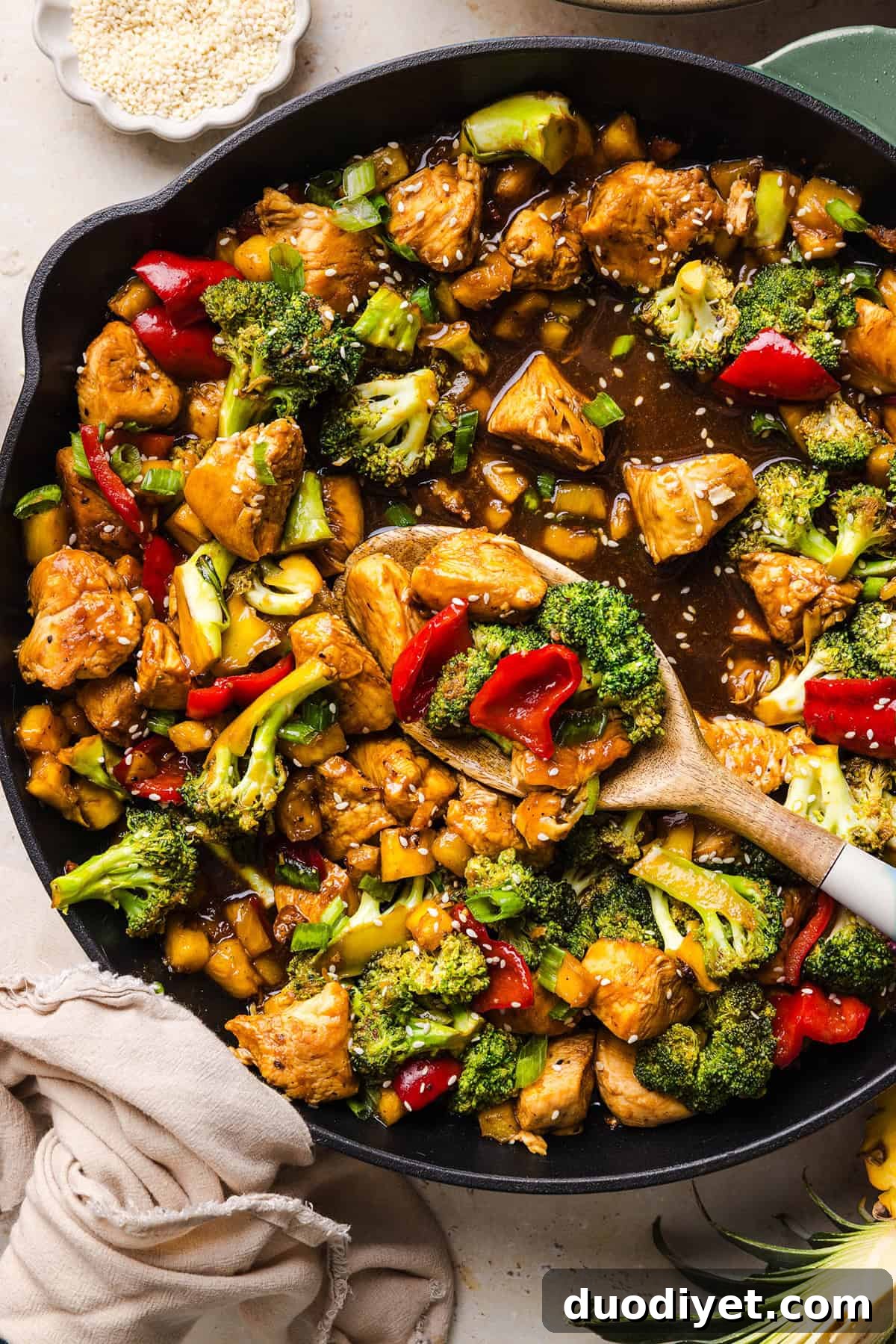 30 Back-to-School Lunch and Snack Recipes Kids Will Love 28 One Pan Pineapple Teriyaki Chicken Stir Fry
