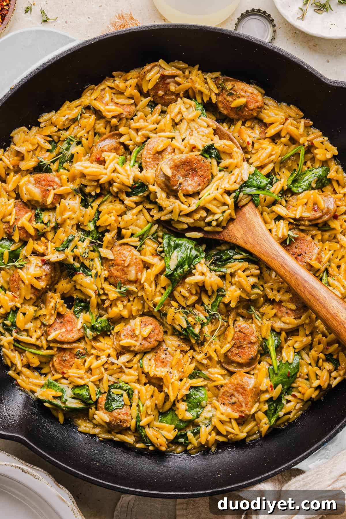 30 Back-to-School Lunch and Snack Recipes Kids Will Love 31 Creamy Chicken Sausage and Orzo Skillet