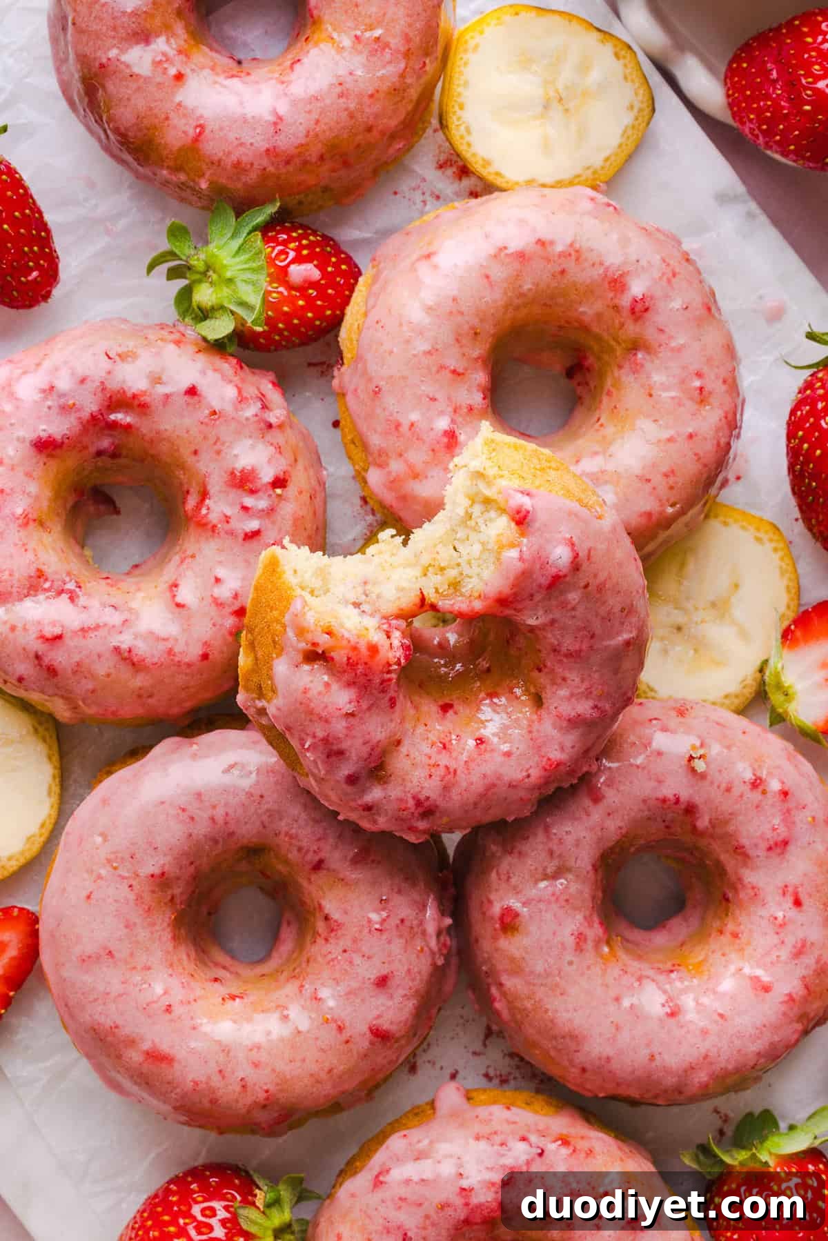 30 Back-to-School Lunch and Snack Recipes Kids Will Love 6 Gluten-Free Strawberry Banana Donuts