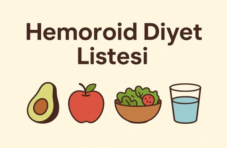 hemoroid diyet listesi