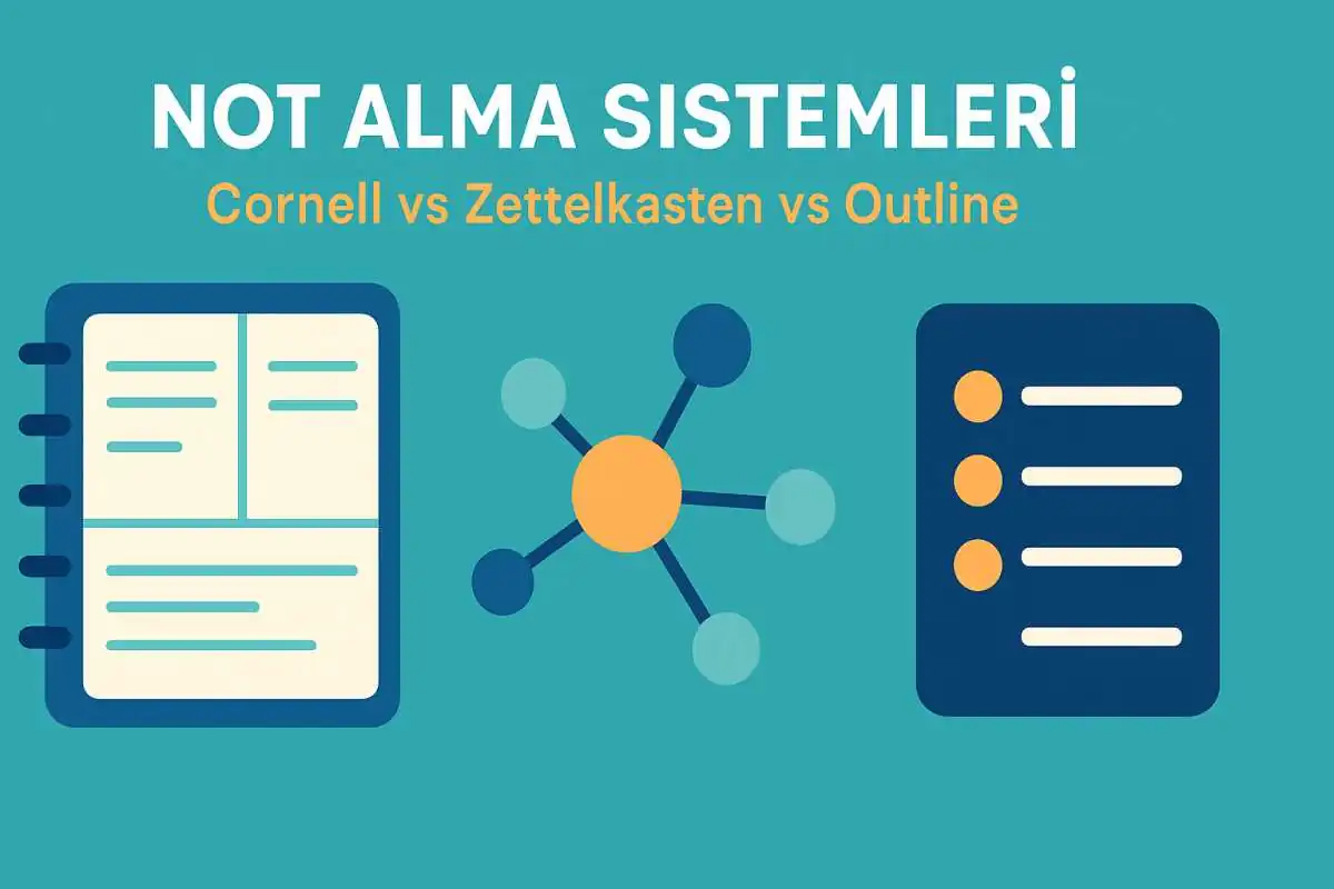 Not Tutma Teknikleri - Cornell vs Zettelkasten vs Outline