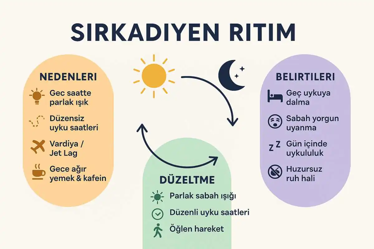 sirkadiyen-ritim-bozulmasi sirkadiyen ritim bozulursa ne olur? belirtiler ve düzeltme rehberi